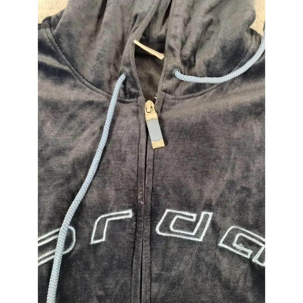Nike Air Jordan VTG XXL Full Zipper Hoodie Blue Soft w/Front Pockets